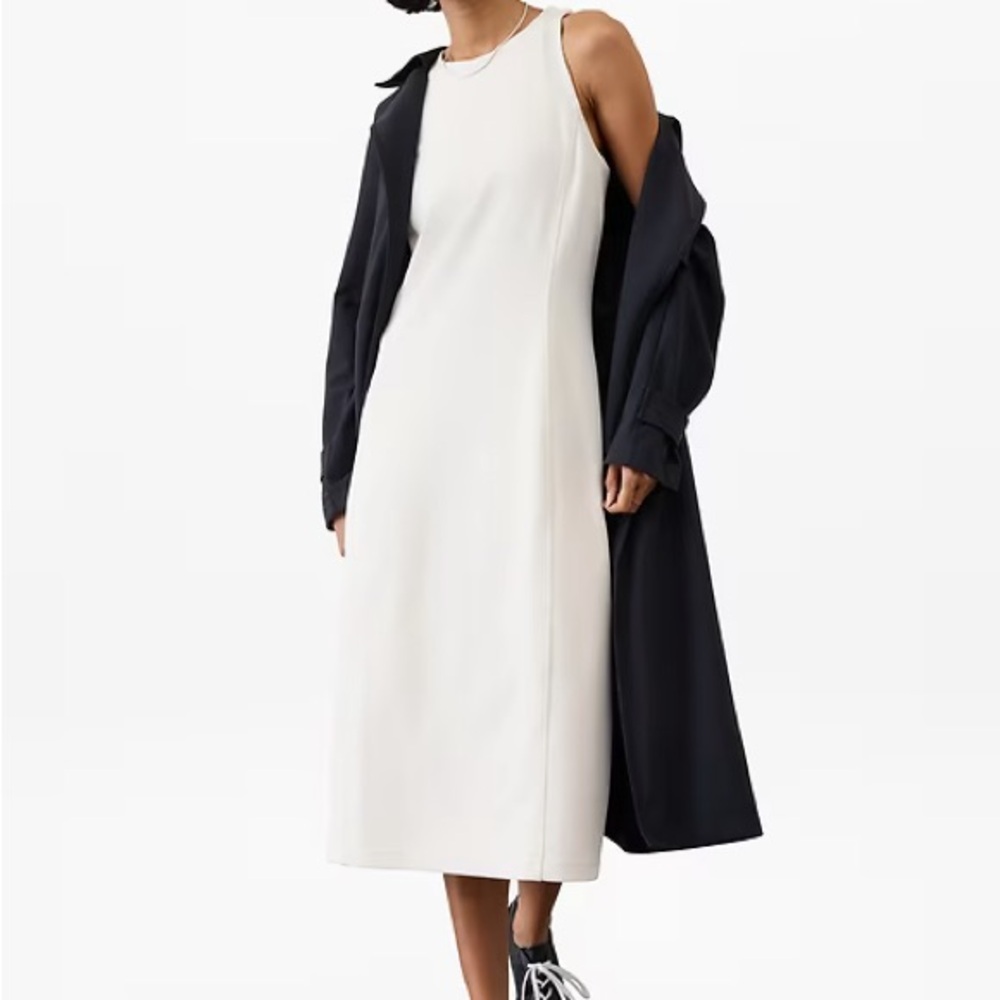 Athleta Seasoft Rib Midi Tank Dress